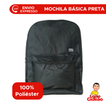 Mochila Basica Juvenil Preta