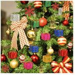 Conjunto Enfeite Natal 30 Peças Para Decoração de Arvore De Natal Colorida Kit Completo