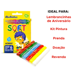 Kit Com 6 Massinhas De Modelar Soft 6 Cores Vibrantes Para Lembrancinha De Festa