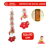 Enfeite de Natal Palavra Amor