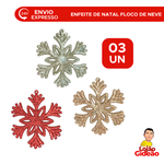 Enfeite de Natal Floco de Neve