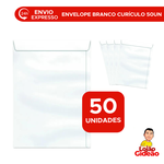 Envelope Para Currículo Branco 24x34cm c/ 50un