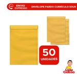 Envelope Para Currículo Ouro 229x324mm c/ 50un