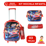 Kit Mochila de Rodinha Carro Speed