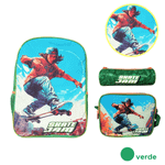 Kit Mochila Estojo e Lancheira Skate Jam