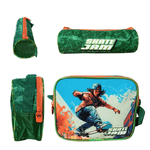 Kit Mochila Estojo e Lancheira Skate Jam
