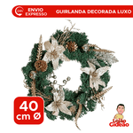 Guirlanda Decorada de Natal 40cm