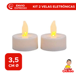 Kit 2 Velas Decorativas Eletrônicas P