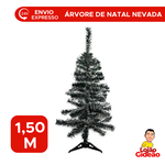 Árvore De Natal Nevada Simples 150cm