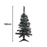 Árvore De Natal Nevada Simples 150cm