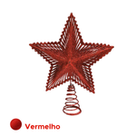 Estrela Ponta De Arvore De Natal Com Brilho Ponteira de Arvore Decoração De Natal