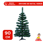 Árvore De Natal Simples Verde 90cm