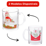 Caneca de Vidro Natalina 320ml