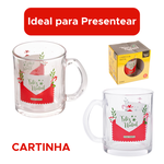 Caneca de Vidro Natalina 320ml