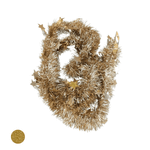 Festão Enfeite Natalino Gold 8cm x 2m