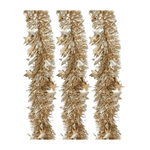 Festão Enfeite Natalino Gold 8cm x 2m