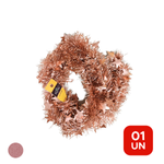 Festão Enfeite Natalino Gold 8cm x 2m