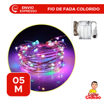 Fio de Fada 50 Leds Decorativo Coloridos 3W 5m