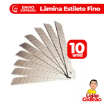 10 LAMINAS DE ESTILETE FINO 9MM