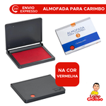 ALMOFADA PARA CARIMBO N 3 VERMELHA