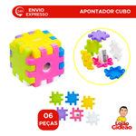 APONTADOR ESCOLAR COM DEPOSITO CUBO MAGICO