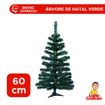 Árvore de Natal Simples Verde 60cm