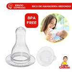 BICO DE MAMADEIRA SILICONE REDONDO