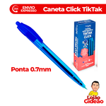 CANETA TIKTAK CLICK AZUL 07MM