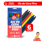 GIZ DE CERA 6 CORES FINO