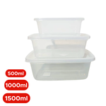 POTE PMG 3PC 500ML 1000ML 1500ML TRANSPARENTE