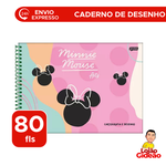 Caderno de Desenho Cartografia 80Fls Minnie Arts