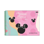 Caderno de Desenho Cartografia 80Fls Minnie Arts