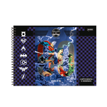 Caderno de Desenho Cartografia 80Fls Liga da Justiça