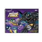 Caderno de Desenho Cartografia 80Fls DC Liga da Justiça