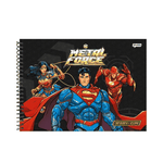 Caderno de Desenho Cartografia 80Fls DC Liga da Justiça