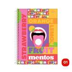 Caderno Universitário 01 Matéria 80Fls Mentos