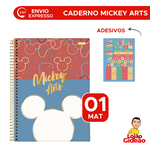 Caderno Universitário 01 Matéria 80Fls Mickey Arts