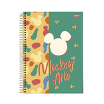 Caderno Universitário 01 Matéria 80Fls Mickey Arts