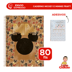 Caderno Universitário 01 Matéria 80Fls Mickey e Minnie Arts Kraft