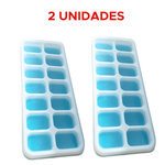 Forma Para Gelo de Plástico e Silicone com Tampa