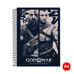 Caderno Universitário 10 Matérias God Of War 160 Fls
