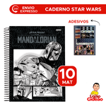 Caderno Universitário 10 Matérias Star Wars Mandalorian 160 Fls