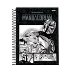 Caderno Universitário 10 Matérias Star Wars Mandalorian 160 Fls