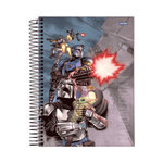 Caderno Universitário 10 Matérias Star Wars Mandalorian 160 Fls