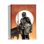 Caderno Universitário 10 Matérias Star Wars Mandalorian 160 Fls