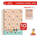 Caderno Universitário 10 Matérias Disney Baby 160 Fls