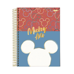 Caderno Universitário 10 Matérias Mickey Arts 160 Fls