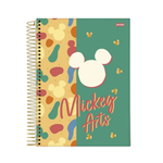 Caderno Universitário 10 Matérias Mickey Arts 160 Fls