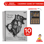 Caderno Universitário 10 Matérias Game Of Thrones 160 Fls