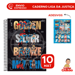 Caderno Universitário 10 Matérias Liga da Justiça 160 Fls